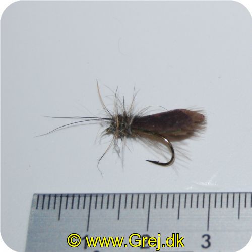 HMGF83 - Hemingways Tube Body Caddis Green  - Grøn krop/brun