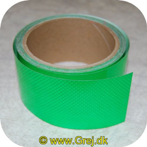 HOLO1LG - Holografisk tape i ca. 5 cm. bredde - Farve: Lys grøn - Vælg antal cm.