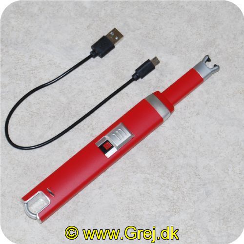JE40664 - USB Lighter - God til at tænde når det blæser - Lyner mellem de 2 tændhoveder.<BR>
<LI>Genopladelig</LI>
<LI>Wind prof</LI>