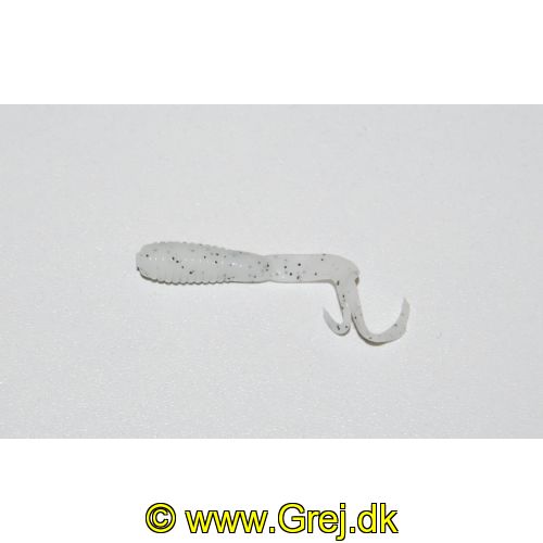 JIG40HS - Jig haler - En livlig Jig Hale. Halerne er 40 mm lange - Farve : Hvid med sorte pletter