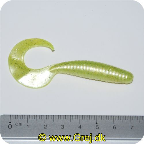 JIG75MGG - Jig haler - En livlig Jig Hale. Halerne er 75 mm - Farve : Mintgrøn m/Glimmer