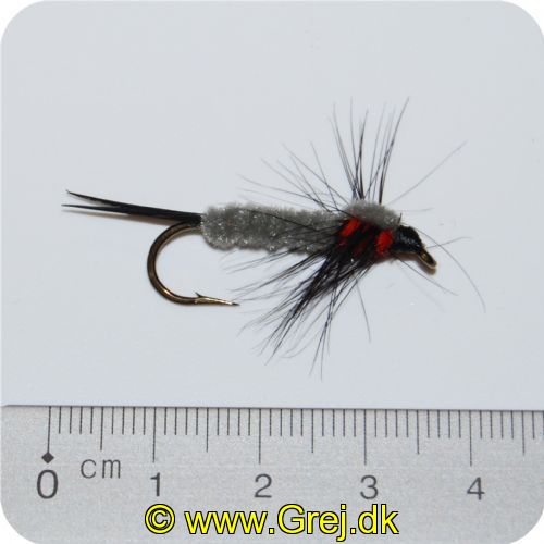 MS005 - Nymphs - Str. 6 - Grå/rød/sort Montana crawlers