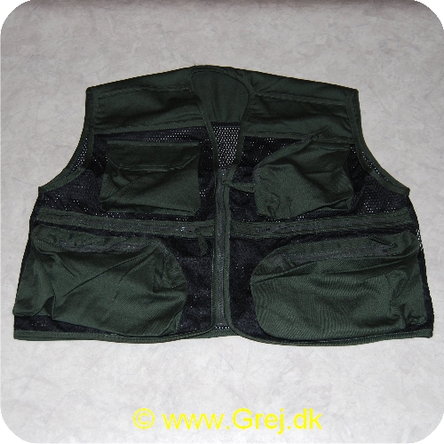 NGVM - Fiskevest Net Grøn - Str. M - Sort/grøn