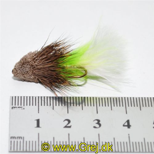 NY0753 - Marabou Muddler Chartruese White<br>