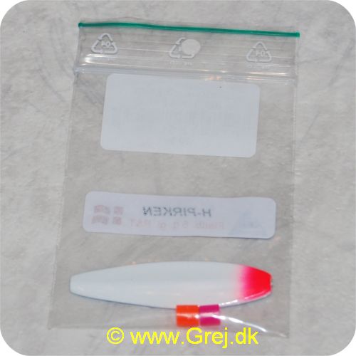 PTFB18GL05 - Gennemløber - Fladbuk - 5 gram - F.Blå/Hvid Perlemor med rød røv