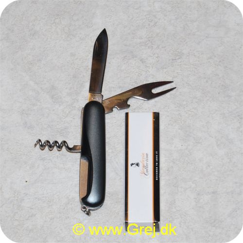 RDP3 - Lommekniv med flere funktioner - Kniv. kapselåbner.proptrækker.gaffel