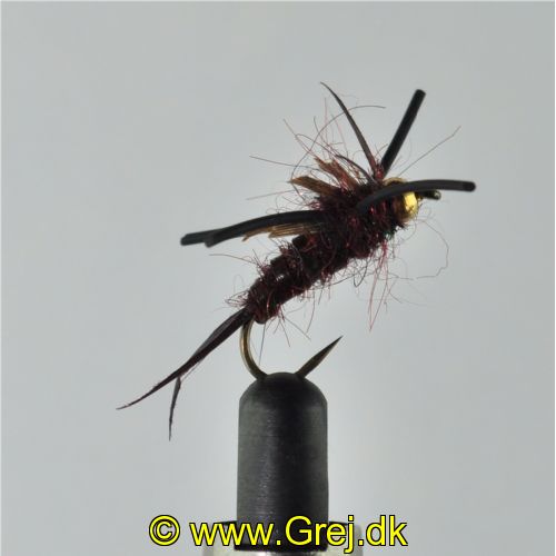 RIC0821 - Barbeless B/H Rubber leg Kaufmanns Stonefly - Str.12<br>