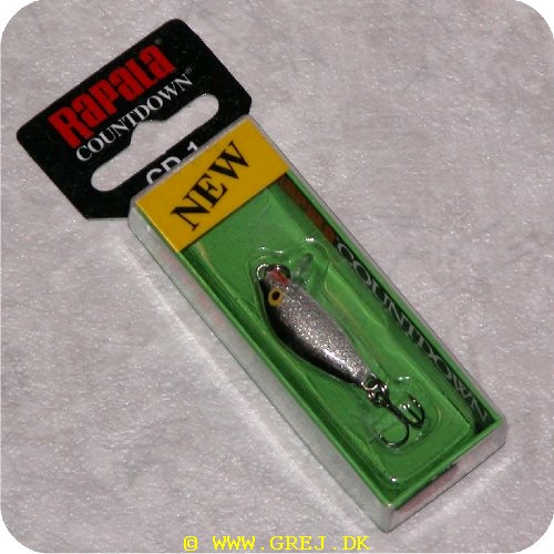 S6416173095639 - Rapala Countdown Silver - 2.5 cm - Synkende<BR>På trods af størrelsen anbefaler vi at den kun benyttes på dybt vand da den er synkende.