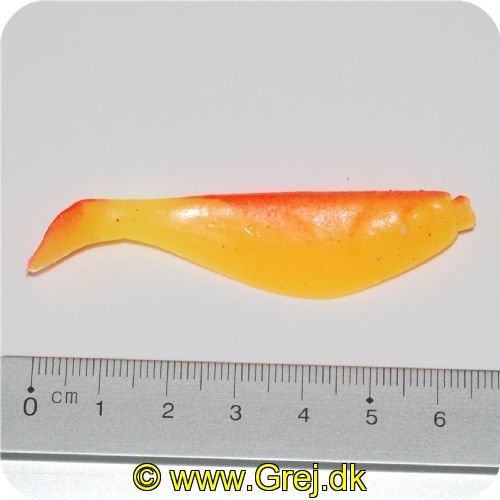 SHAD12 - SHAD 6.5cm - Farve: Orange/gul - Under langsom og hurtig indspinning arbejder Duckfin halen lokkende med store udsving -