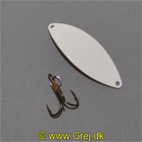 SNAP03G - Den originale Jack Rapid ML Snapper 3 gram - Hvid - Med krog som er monteret med springring