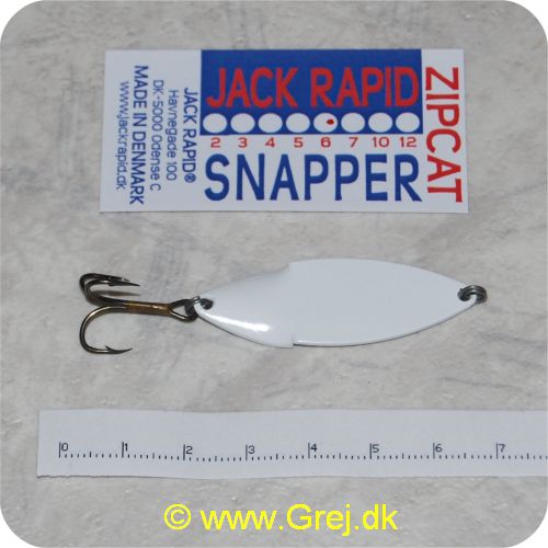 SNAPPER06 - Jack Rapid Snapper 6 gram - Hvid (3. udgave)