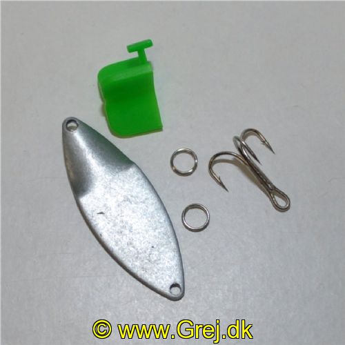 SNAPPER10B - Den originale JACK RAPID Snapper - 10 gram - Blank/Umalet - Usamlet, men med krog, krogkappe og springringe