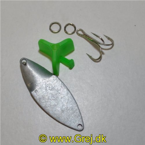 SNAPPER6B - Den originale JACK RAPID Snapper - 6 gram - Blank/Umalet - Usamlet, men med krog, krogkappe og springringe