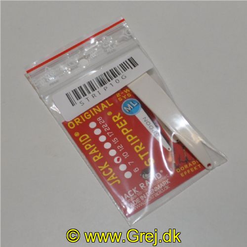 STRIP10G - Den originale Jack Rapid ML Stripper 10 gram - Hvid - Uden krog men med springring.<BR>
kent anbefaler Eagle Claw str. 8 til denne find den her: http://www.grej.dk/?side=vare&varenr=047708129466