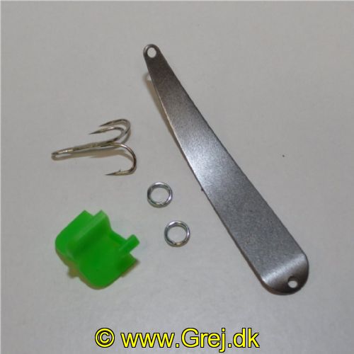 STRIPPER04 - Den originale JACK RAPID Stripper - 4 gram - Blank/Umalet - Ikke samlet (Usamlet), med krog, krogkappe og springringe.