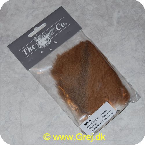 T009101 - Kanin Skindstykke - Farve: Natur Brun - Blød og god kvalitet - Kan bruges til alle typer fluer