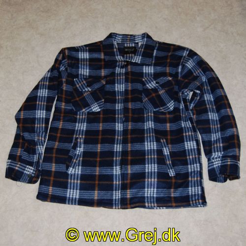 TERMOGBLBHXXL - Secolo Termoskjorte str. XXL-Blå/lyseblå/Brun/Hvid ternet 