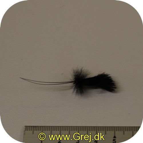 UF0015 - Enkeltkrog rejeflue - Str. 10 - sort flue med følehorn