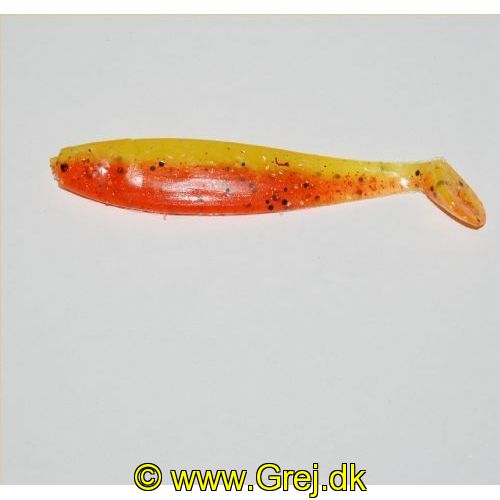 UNPIKE02 - Jig hale - En livlig Jig Hale. Halerne er 11CM - Farve :Gul /
 Orange